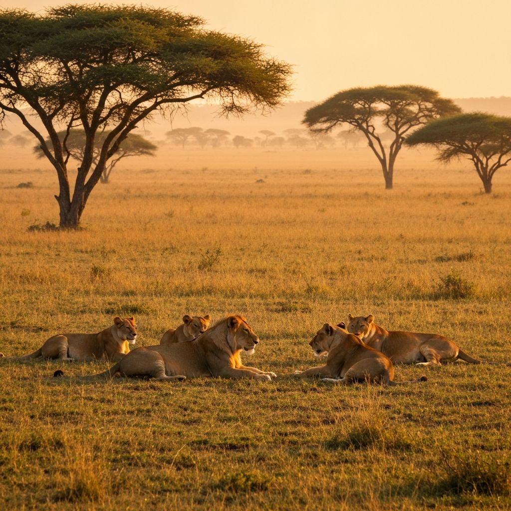 Lion pride in the Masai Mara